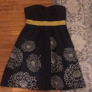 Anthropologie Floreat Strapless dress